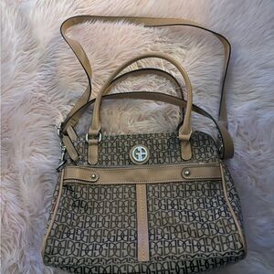 Giani Bernini Tan and Brown Shoulder Bag
